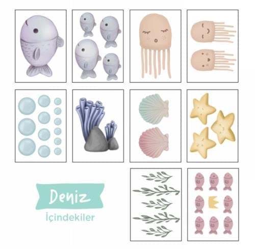 ‘Deniz’ Duvar Sticker Seti için detaylı bilgi göster ‘Deniz’ Duvar Sticker Seti resmi