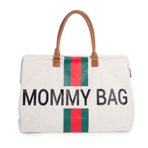 Mommy Bag Anne Bebek Bakım Çantası, Kanvas Krem Yeşil/Kırmızı Çizgili için detaylı bilgi göster Mommy Bag Anne Bebek Bakım Çantası, Kanvas Krem Yeşil/Kırmızı Çizgili resmi
