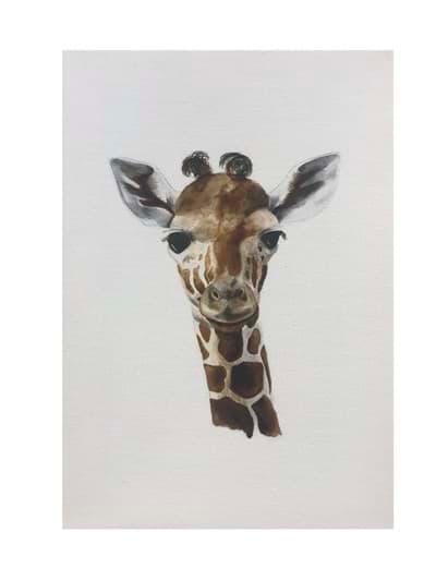 Suluboya Görünümlü Kanvas Baskı Tablo ‘Zürafa’ için detaylı bilgi göster Suluboya Görünümlü Kanvas Baskı Tablo ‘Zürafa’ resmi