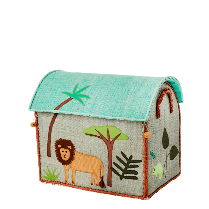 Rafya Dekoratif Kutu - Jungle Small | Mavi için detaylı bilgi göster Rafya Dekoratif Kutu - Jungle Small | Mavi resmi