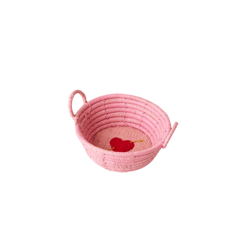 Mini Rafya Sepet - Kalp (Pembe) için detaylı bilgi göster Mini Rafya Sepet - Kalp (Pembe) resmi