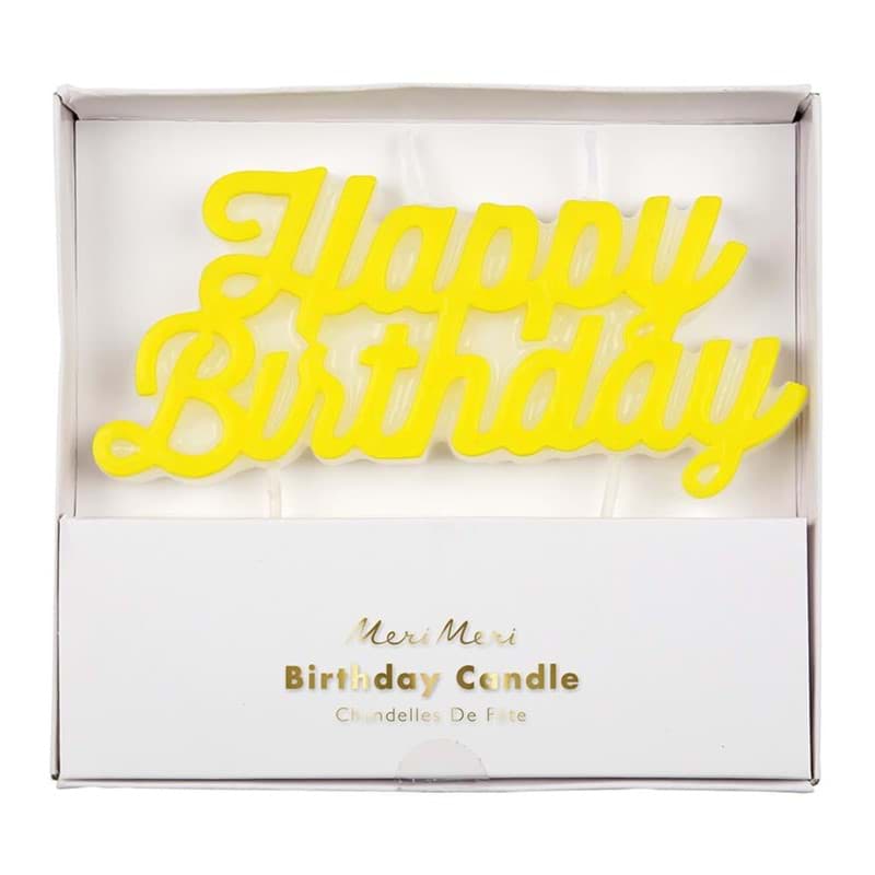 Happy Birthday Sarı Mum için detaylı bilgi göster Happy Birthday Sarı Mum resmi