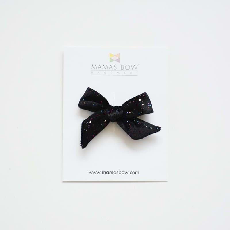 Kurdele Klips - Glitter Black Velvet için detaylı bilgi göster Kurdele Klips - Glitter Black Velvet resmi