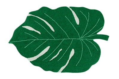 Yaprak Desenli Monstera Yeşil Halı resmi
