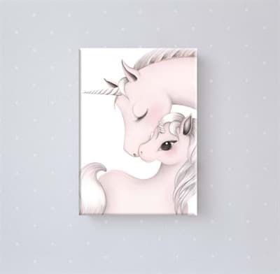 Kanvas Baskı Tablo ‘İkili Unicorn’ resmi