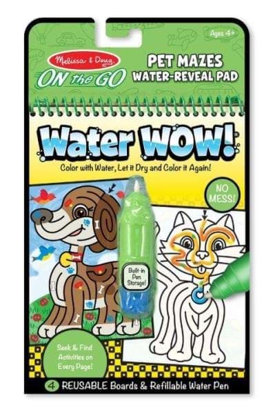 Water Wow! Su ile Boyama Kitabı - Evcil Hayvanlar Bulmaca resmi