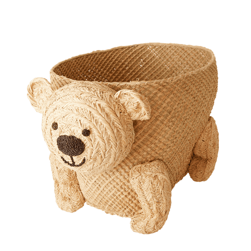 Rafya Dekoratif Sepet - Bear resmi