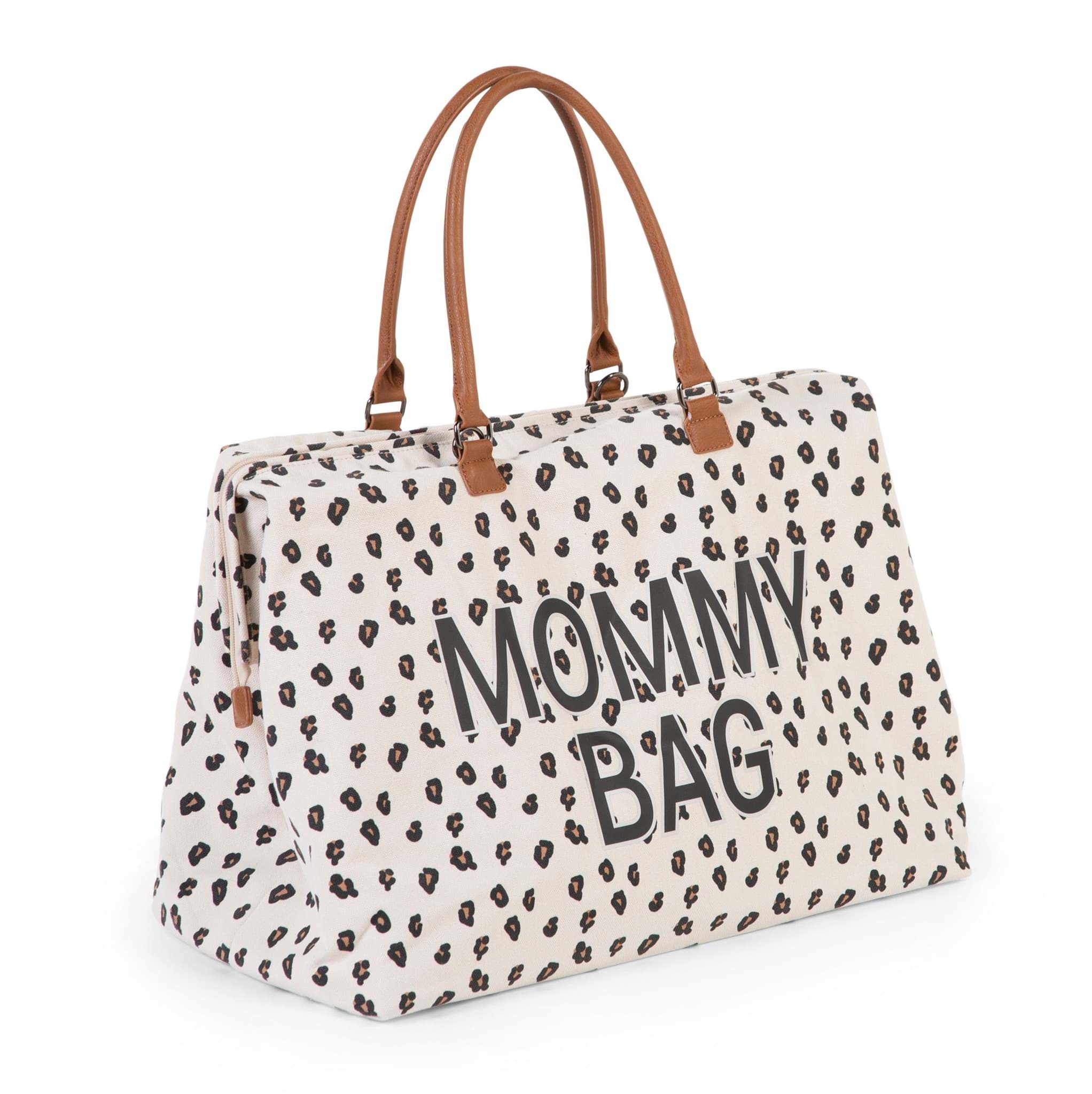 Mommy Bag Anne Bebek Bakım Çantası, Kanvas Leopard resmi