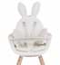 Tavşan Mama Sandalyesi Minderi, Beyaz resmi